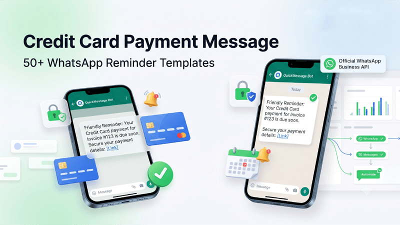 Credit Card Payment Message