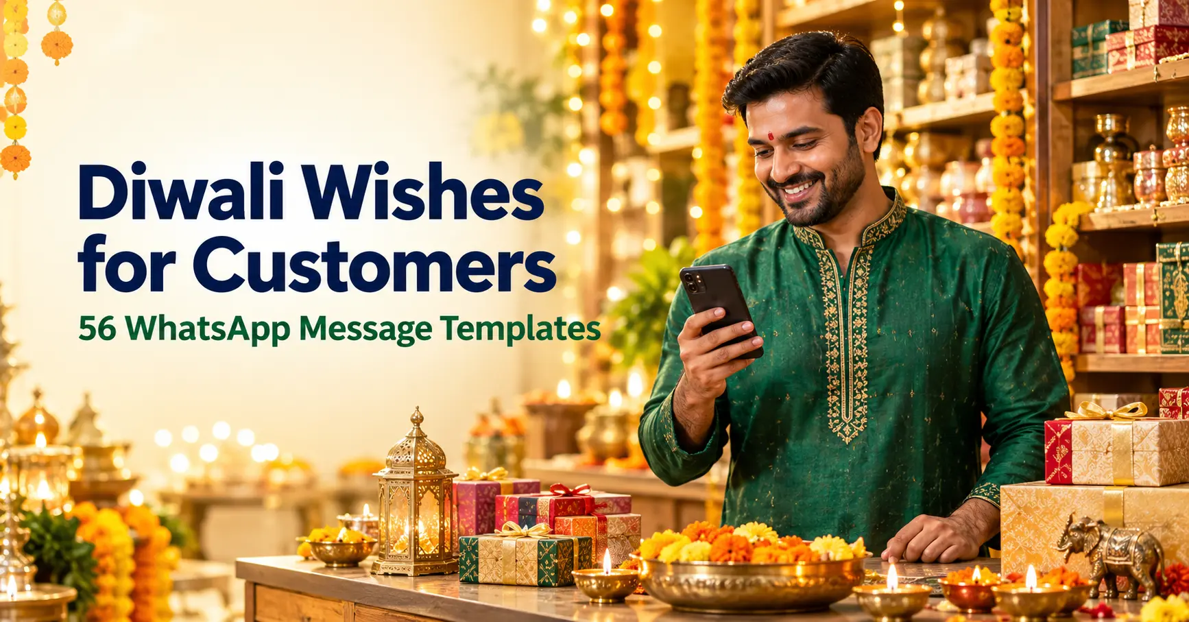 Diwali Wishes for Customers: 56 WhatsApp Templates (2026)