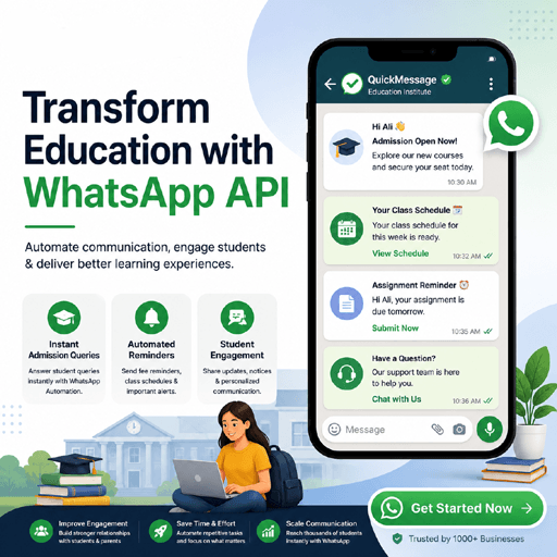 WhatsApp API Automation for EdTech and Schools