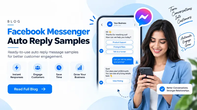 Facebook Messenger Auto Reply Samples