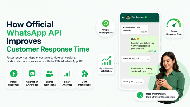 How Official WhatsApp API Improves Customer Response Time | QuickMessage