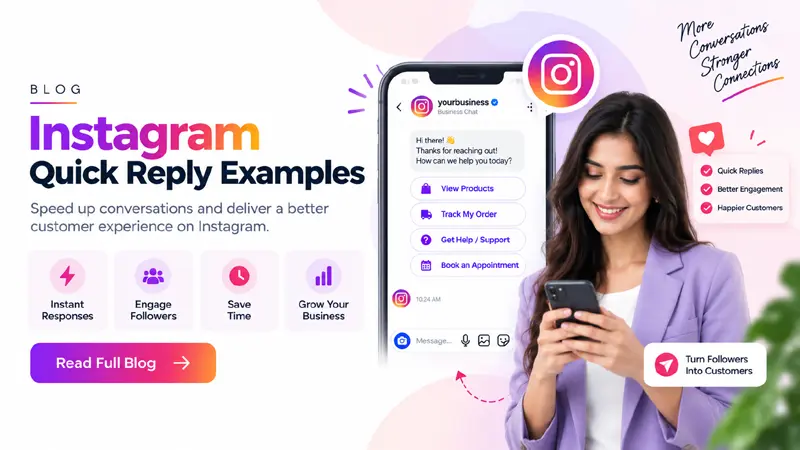 Instagram Quick Reply Examples