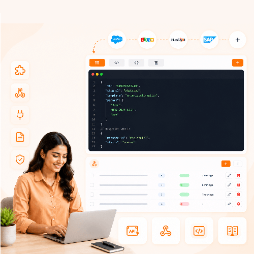 REST API + Webhooks