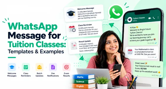 WhatsApp Message for Tuition Classes: Templates & Examples